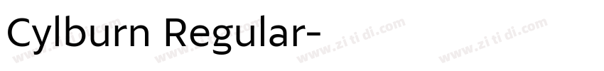 Cylburn Regular字体转换